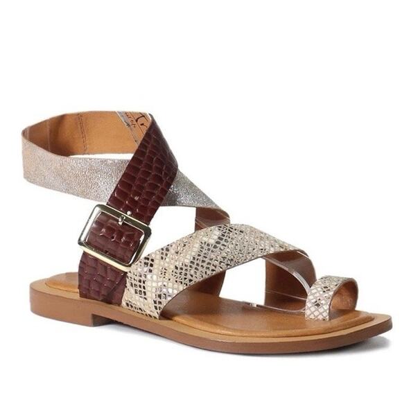 Diba Shoes - Diba True Women's 7 Cite See Leather Sandal with Adjustable Strap and Toe‎ Ring
